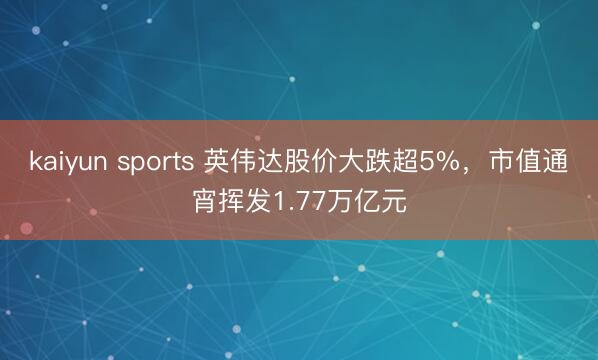 kaiyun sports 英伟达股价大跌超5%,市值通宵挥发1.77万亿元