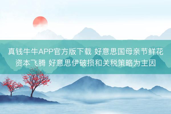 真钱牛牛APP官方版下载 好意思国母亲节鲜花资本飞腾 好意思伊破损和关税策略为主因
