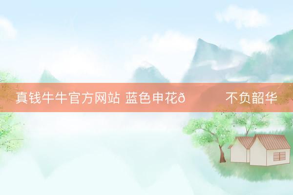真钱牛牛官方网站 蓝色申花💙不负韶华