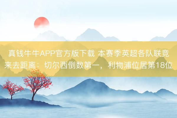 真钱牛牛APP官方版下载 本赛季英超各队联竞来去距离：切尔西倒数第一，利物浦位居第18位